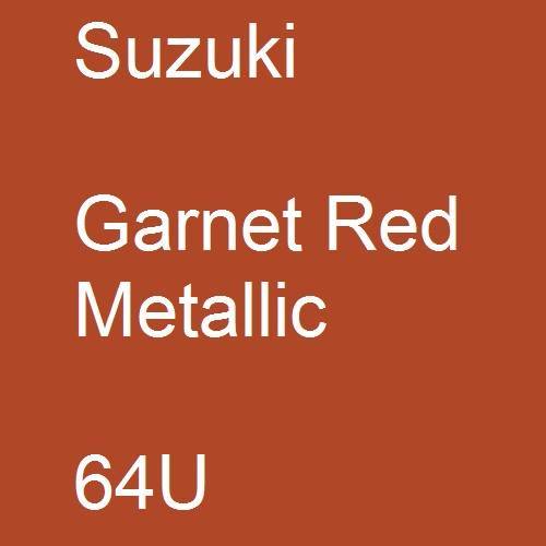 Suzuki, Garnet Red Metallic, 64U.